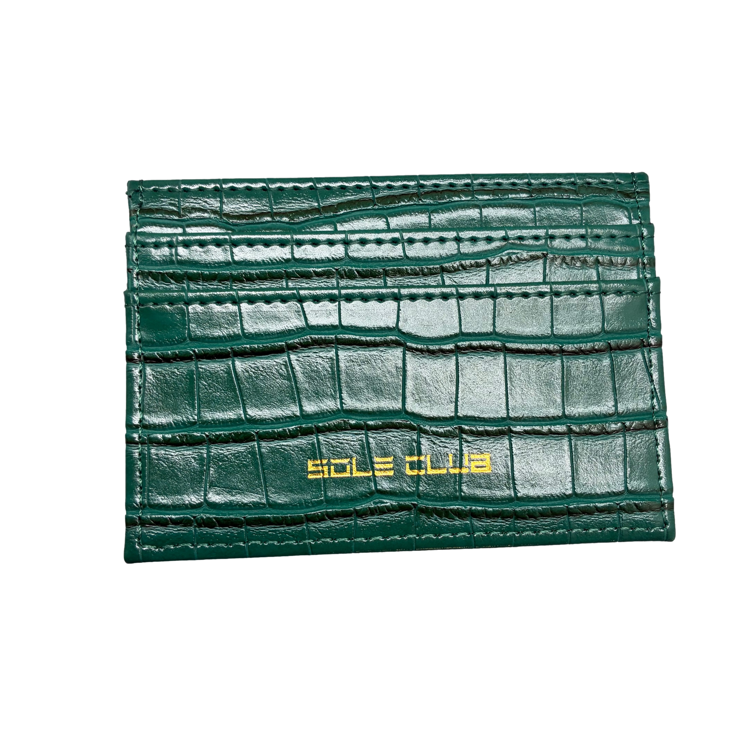 Sole Club Designer Crocodile Card Holder