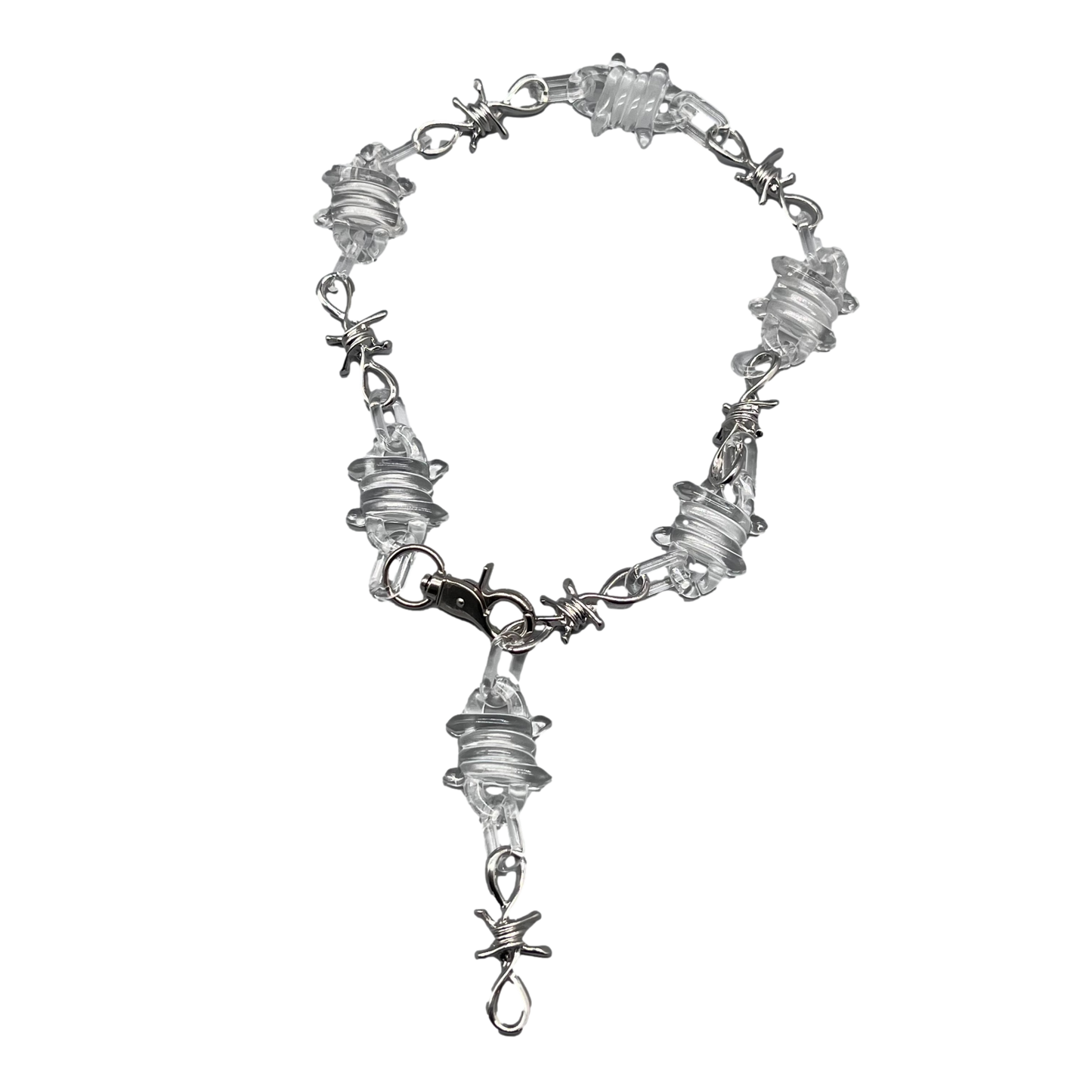 Acrylic Barbwire Chains - 20" | Stylish Jewelry | Durable Accessory