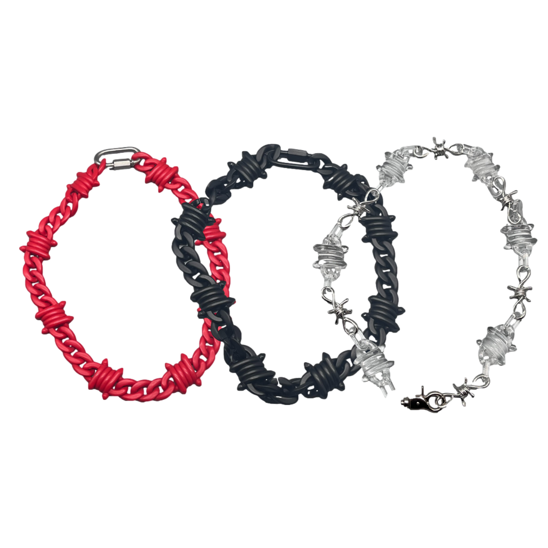 Acrylic Barbwire Chains - 20" | Stylish Jewelry | Durable Accessory
