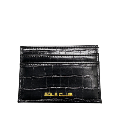 Sole Club Designer Crocodile Card Holder