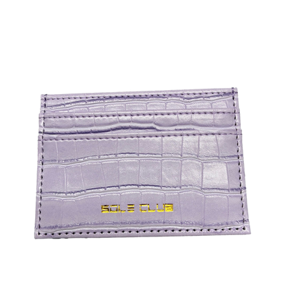 Sole Club Designer Crocodile Card Holder