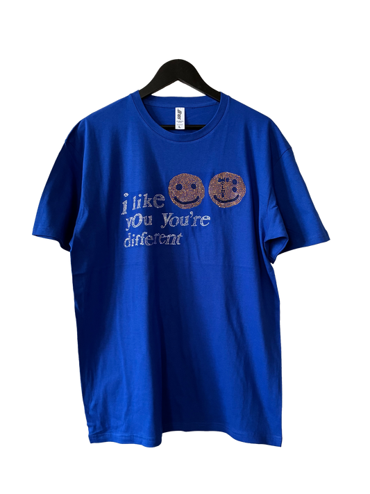 Blue I Like You Summer Tee *Bling*