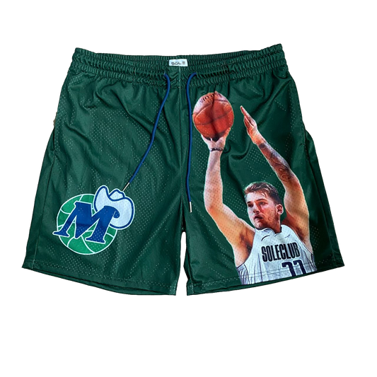 Luka Green Shorts | 6" Inseam | Fresh & Sporty Look