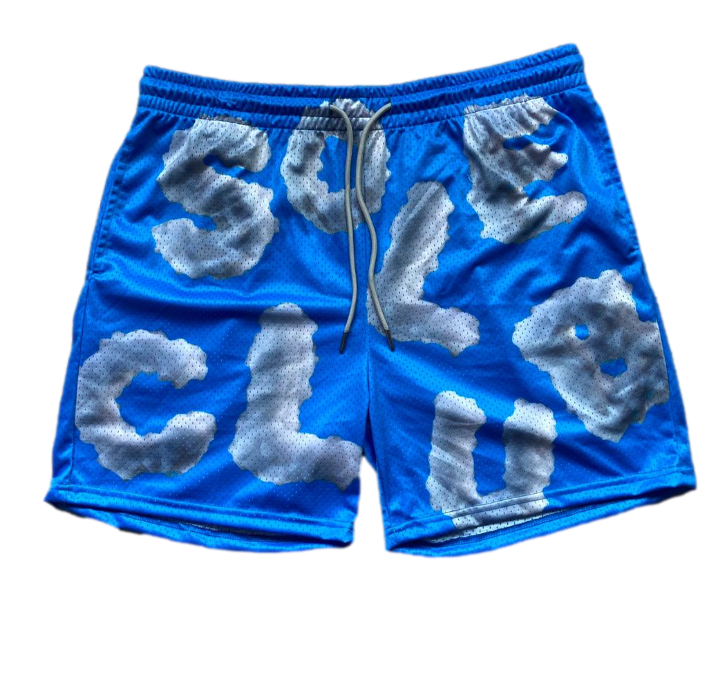 Blue Clouds Shorts | 6" Inseam | Comfortable & Stylish