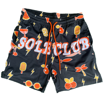 Tropical Black Shorts | 6" Inseam | Stylish & Comfortable