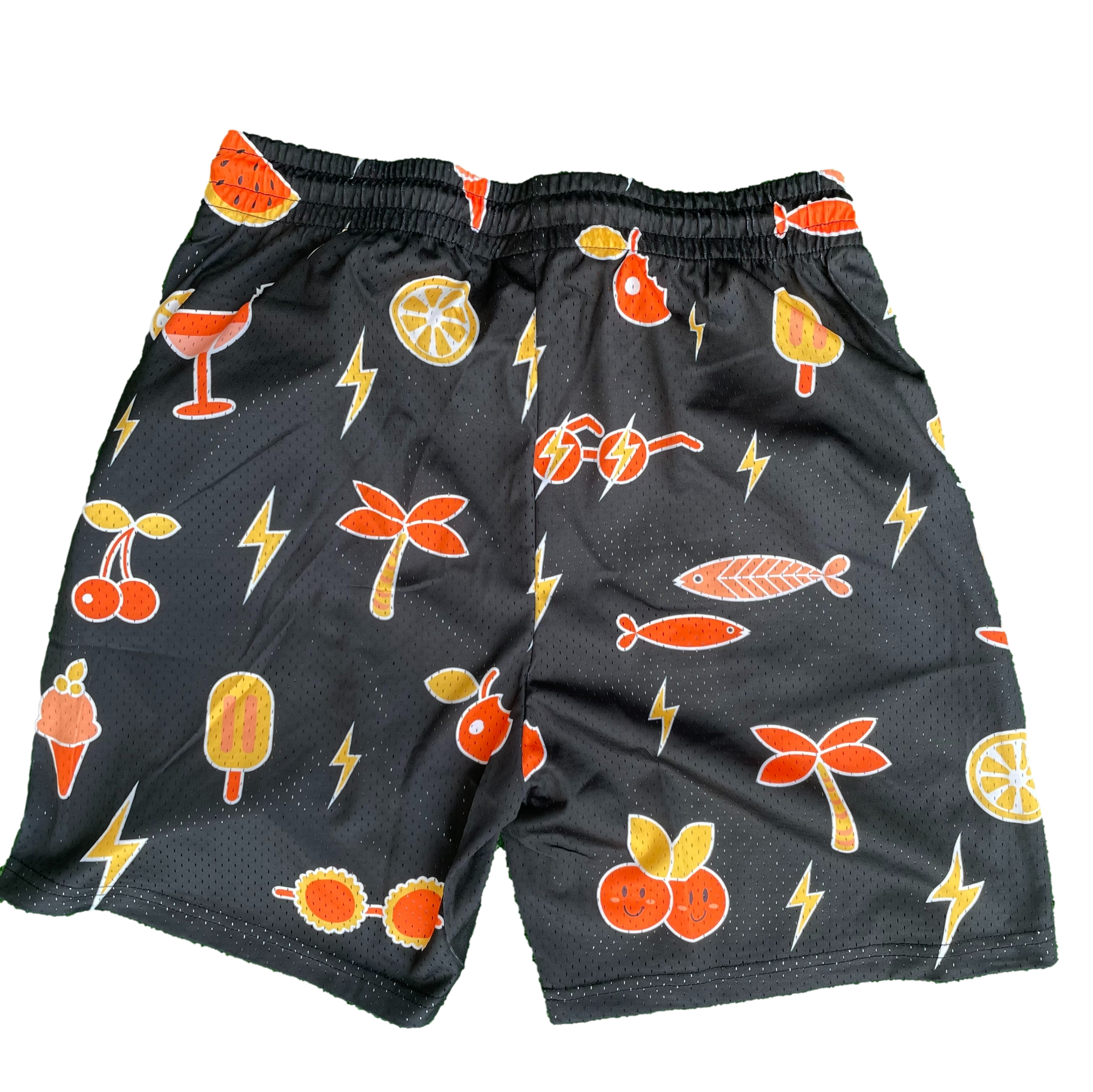Tropical Black Shorts | 6" Inseam | Stylish & Comfortable