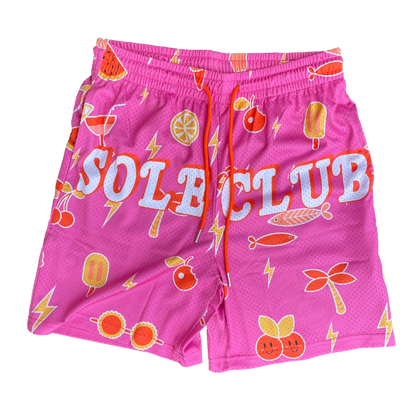 Pink Tropical Shorts | Vibrant & Stylish | Summer Wear

