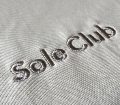 Beige Center Logo T-shirt | Oversized Fit | 100% Cotton