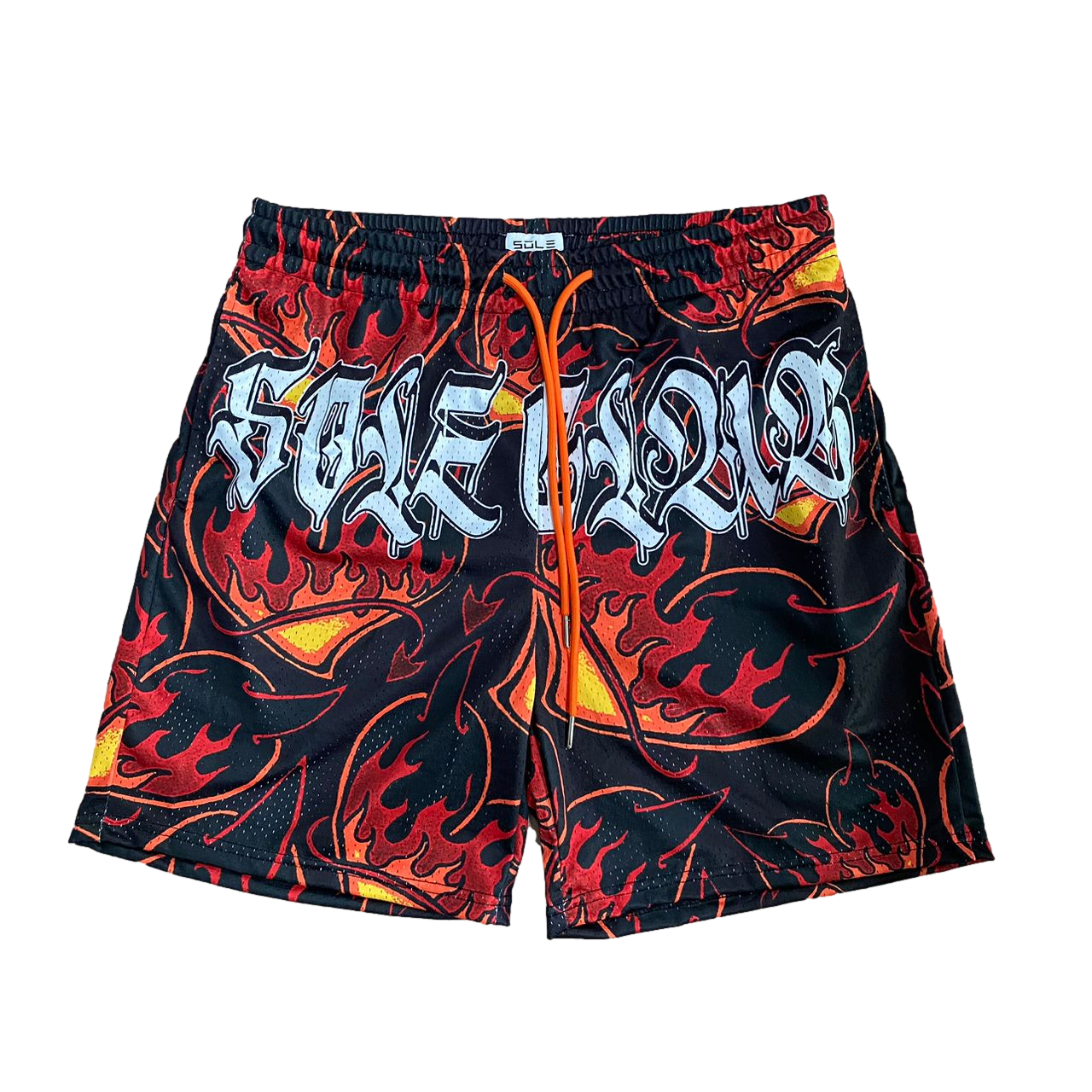 Evil Hearts Black Shorts | 6" Inseam | Sleek & Stylish